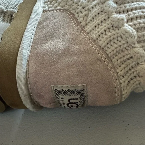 UGG Australia 'Classic Argyle' sweater knit boot in a neutral color - Picture 4 of 8